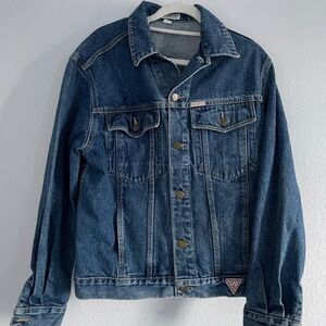 Vintage Guess USA Denim Jacket Georges Marciano Classic Style Cotton Medium